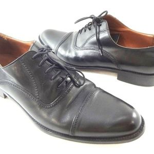 Bettaccini 10.5 D Black Leather Oxford Shoes